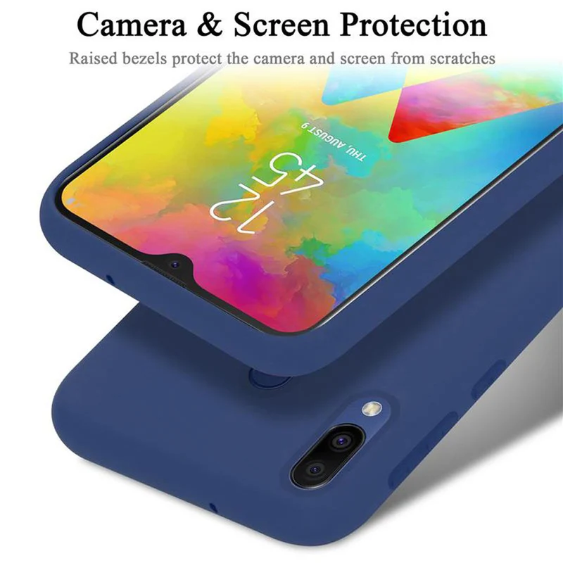 Cadorabo Hülle kompatibel mit Samsung Galaxy M20 Schutzhülle aus flexiblem TPU Silikon