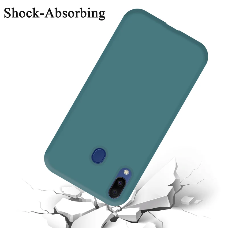 Cadorabo Hülle kompatibel mit Samsung Galaxy M20 Schutzhülle aus flexiblem TPU Silikon