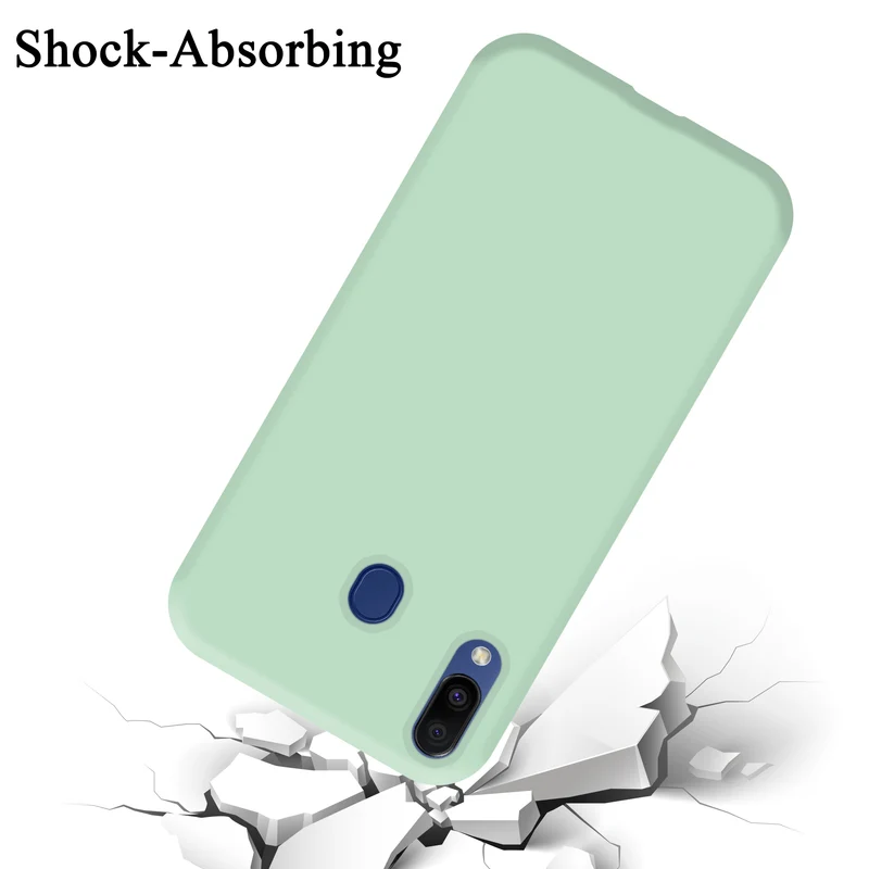 Cadorabo Hülle kompatibel mit Samsung Galaxy M20 Schutzhülle aus flexiblem TPU Silikon