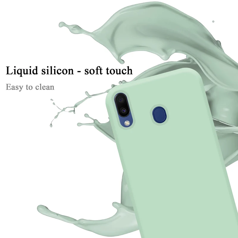 Cadorabo Hülle kompatibel mit Samsung Galaxy M20 Schutzhülle aus flexiblem TPU Silikon