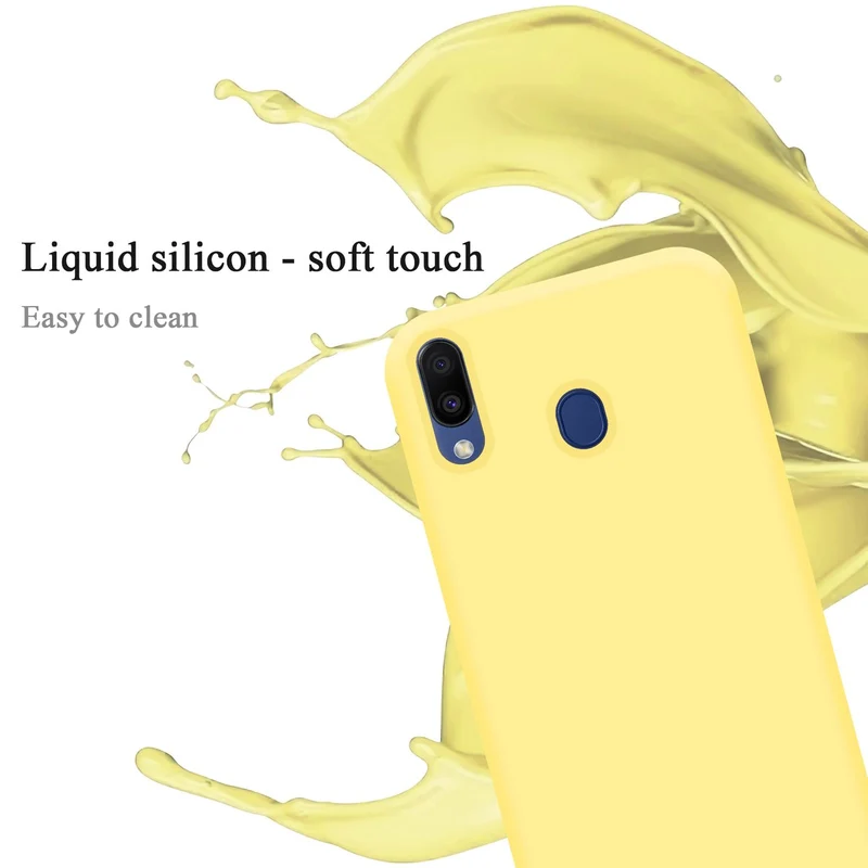 Cadorabo Hülle kompatibel mit Samsung Galaxy M20 Schutzhülle aus flexiblem TPU Silikon