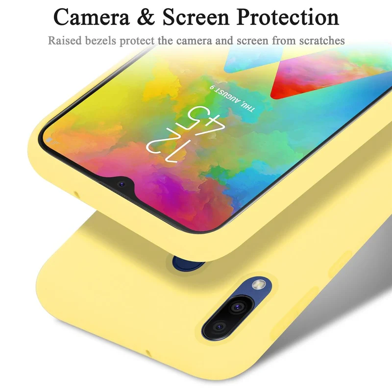 Cadorabo Hülle kompatibel mit Samsung Galaxy M20 Schutzhülle aus flexiblem TPU Silikon