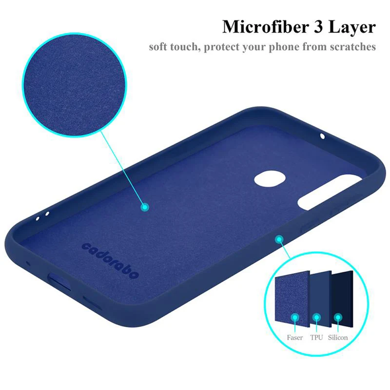 Cadorabo Hülle kompatibel mit Samsung Galaxy A60 / M40 Schutzhülle aus flexiblem TPU Silikon