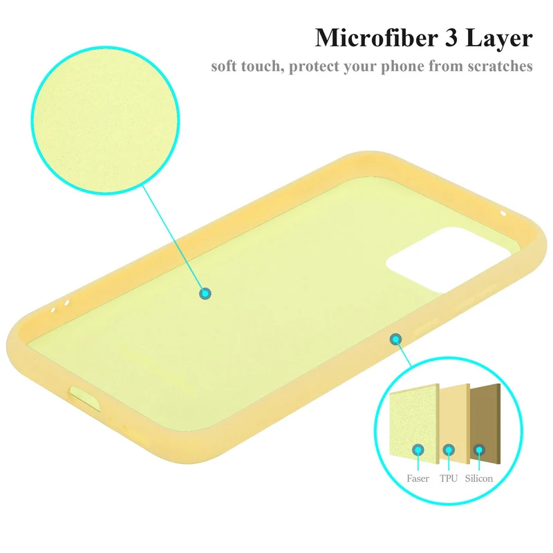 Cadorabo Hülle kompatibel mit Samsung Galaxy A91 / S10 LITE / M80s Schutzhülle aus flexiblem TPU Silikon
