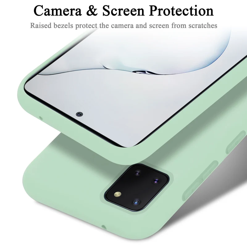 Cadorabo Hülle kompatibel mit Samsung Galaxy A81 / NOTE 10 LITE / M60s Schutzhülle aus flexiblem TPU Silikon