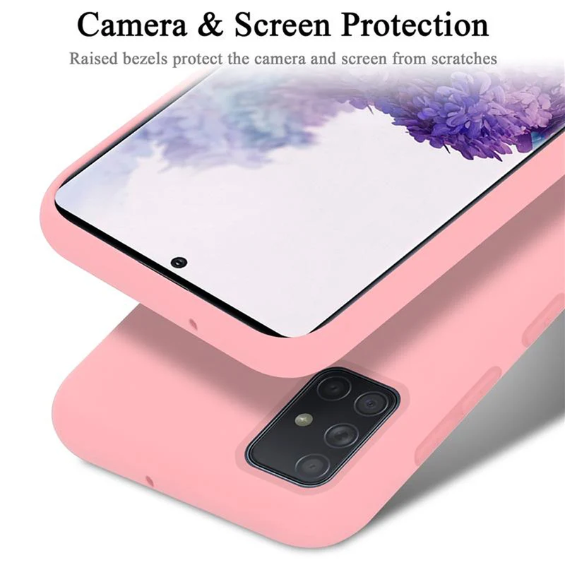 Cadorabo Hülle kompatibel mit Samsung Galaxy A71 4G Schutzhülle aus flexiblem TPU Silikon