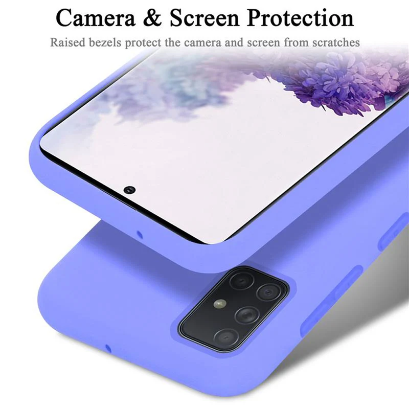 Cadorabo Hülle kompatibel mit Samsung Galaxy A71 4G Schutzhülle aus flexiblem TPU Silikon