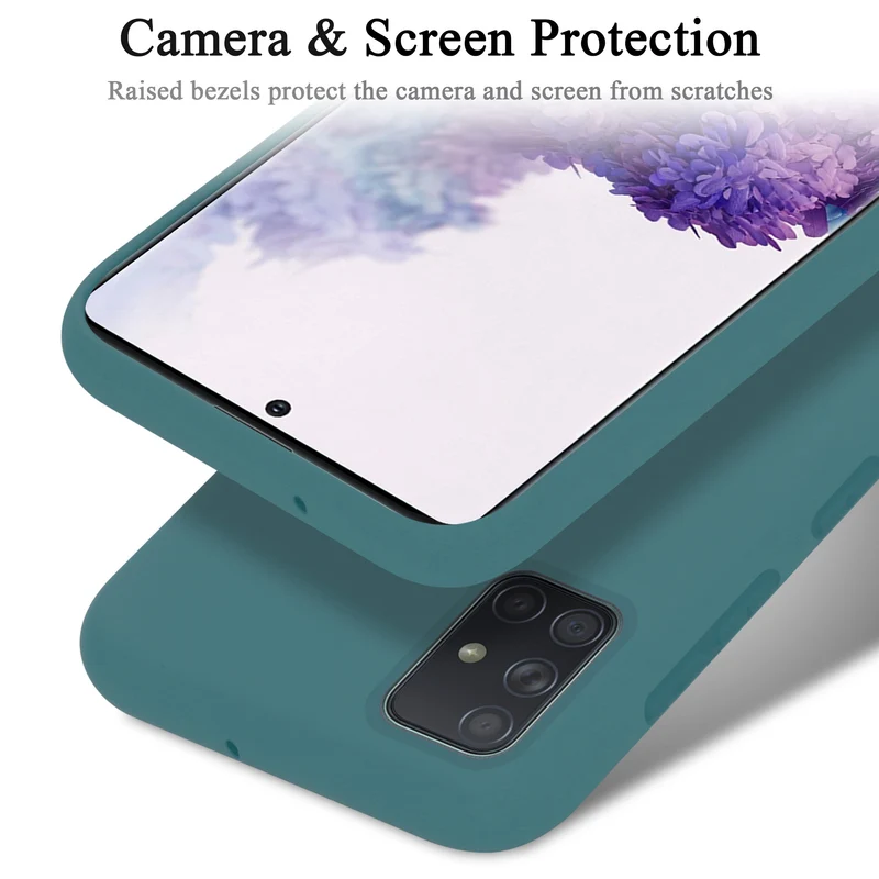 Cadorabo Hülle kompatibel mit Samsung Galaxy A71 4G Schutzhülle aus flexiblem TPU Silikon
