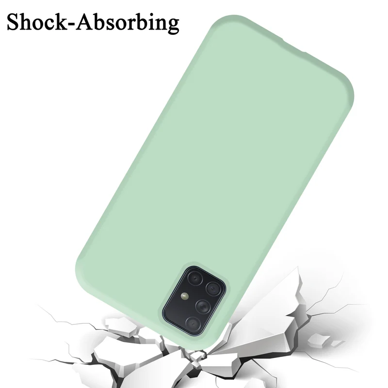 Cadorabo Hülle kompatibel mit Samsung Galaxy A71 4G Schutzhülle aus flexiblem TPU Silikon