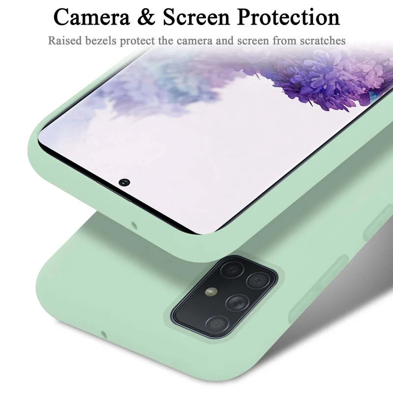 Cadorabo Hülle kompatibel mit Samsung Galaxy A71 4G Schutzhülle aus flexiblem TPU Silikon