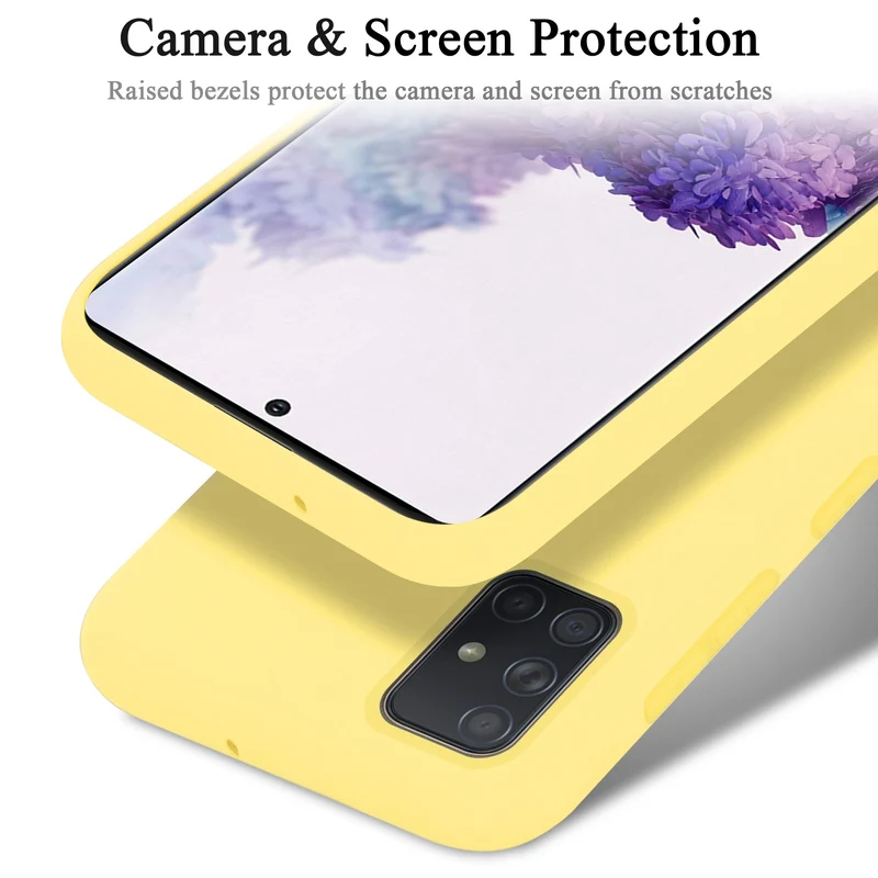Cadorabo Hülle kompatibel mit Samsung Galaxy A71 4G Schutzhülle aus flexiblem TPU Silikon