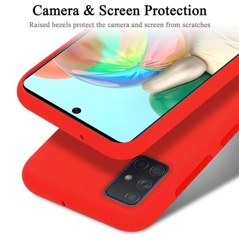 Cadorabo Hülle kompatibel mit Samsung Galaxy A51 4G / M40s Schutzhülle aus flexiblem TPU Silikon