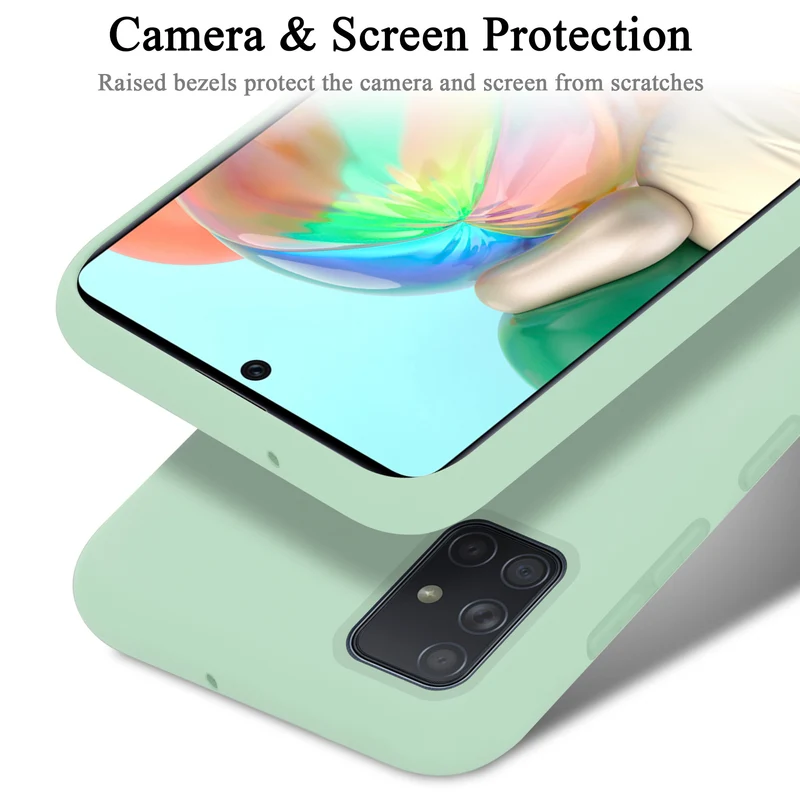 Cadorabo Hülle kompatibel mit Samsung Galaxy A51 4G / M40s Schutzhülle aus flexiblem TPU Silikon