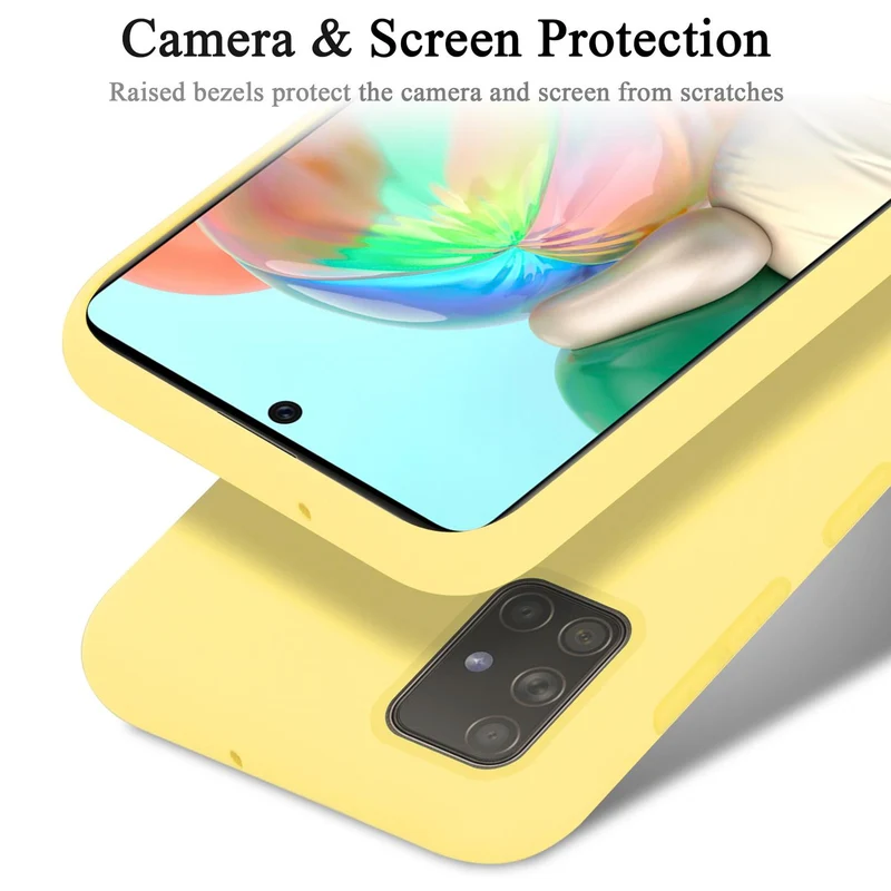 Cadorabo Hülle kompatibel mit Samsung Galaxy A51 4G / M40s Schutzhülle aus flexiblem TPU Silikon