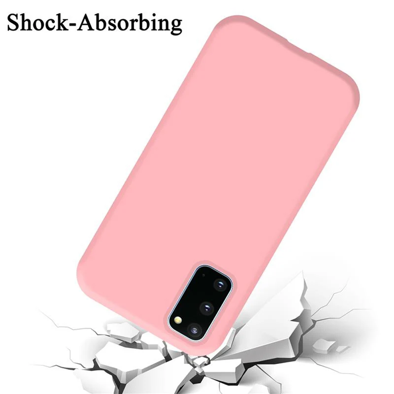 Cadorabo Hülle kompatibel mit Samsung Galaxy S20 Schutzhülle aus flexiblem TPU Silikon