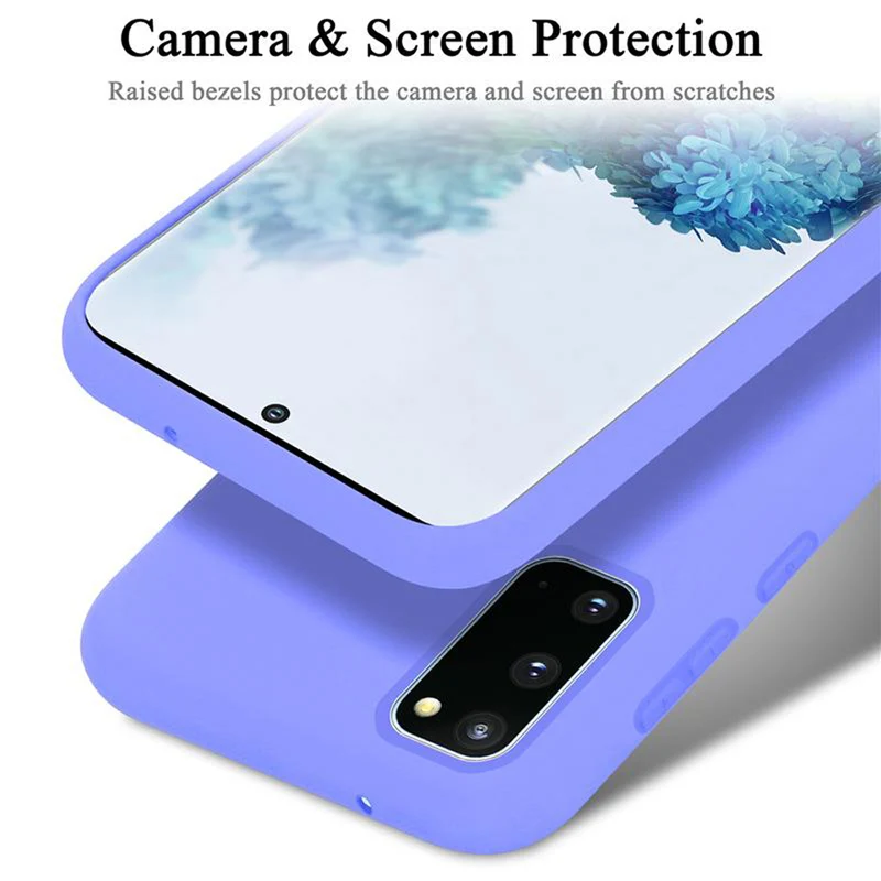 Cadorabo Hülle kompatibel mit Samsung Galaxy S20 Schutzhülle aus flexiblem TPU Silikon