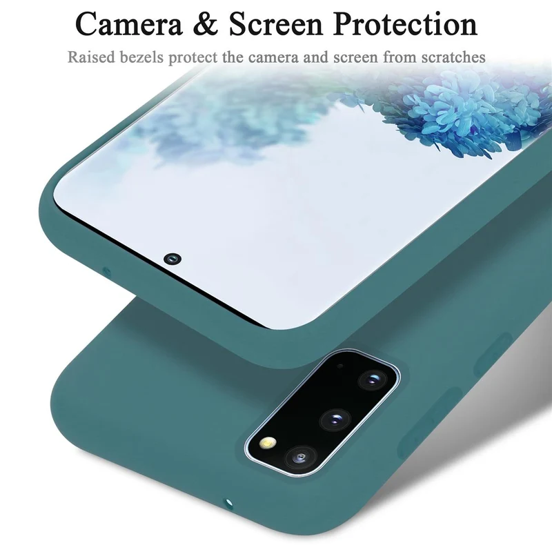 Cadorabo Hülle kompatibel mit Samsung Galaxy S20 Schutzhülle aus flexiblem TPU Silikon