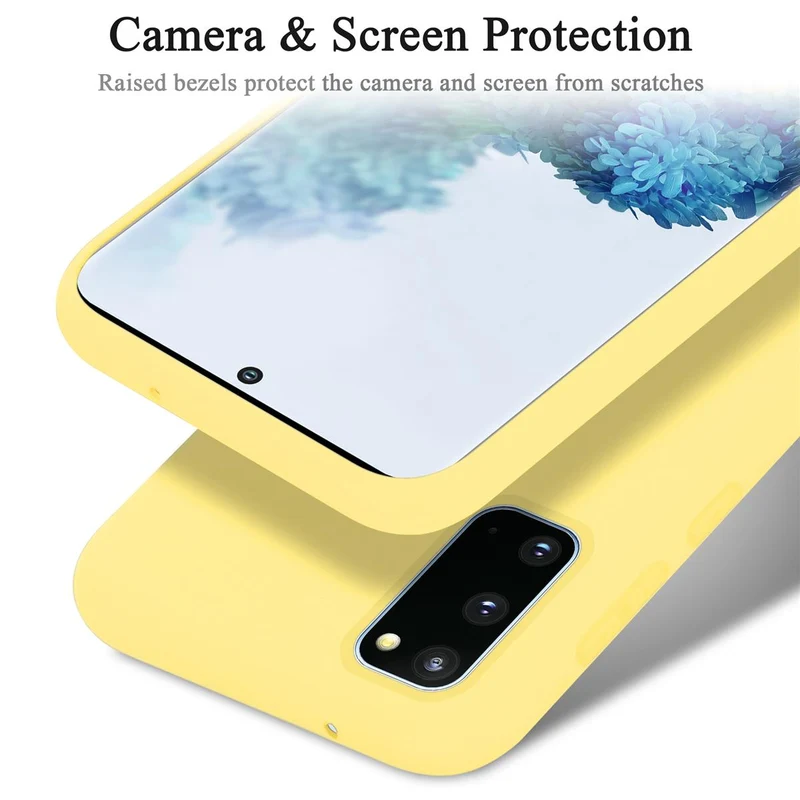 Cadorabo Hülle kompatibel mit Samsung Galaxy S20 Schutzhülle aus flexiblem TPU Silikon
