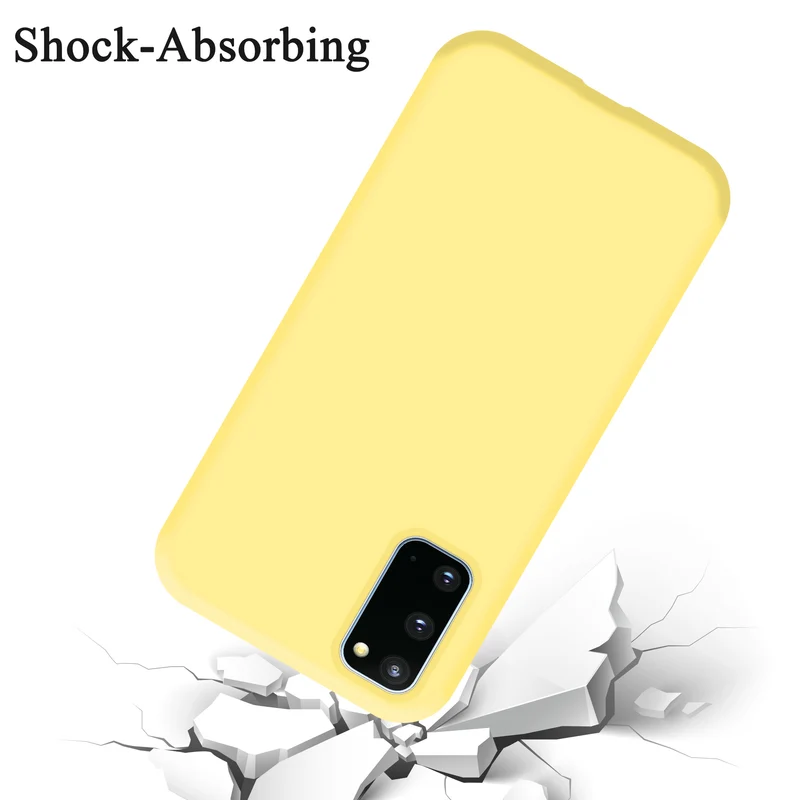 Cadorabo Hülle kompatibel mit Samsung Galaxy S20 Schutzhülle aus flexiblem TPU Silikon