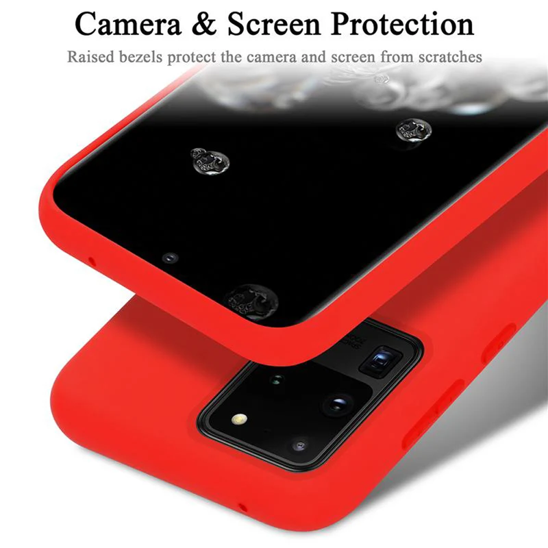 Cadorabo Hülle kompatibel mit Samsung Galaxy S20 ULTRA Schutzhülle aus flexiblem TPU Silikon