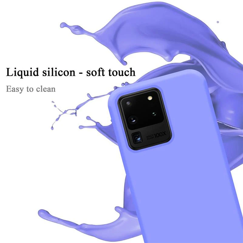 Cadorabo Hülle kompatibel mit Samsung Galaxy S20 ULTRA Schutzhülle aus flexiblem TPU Silikon