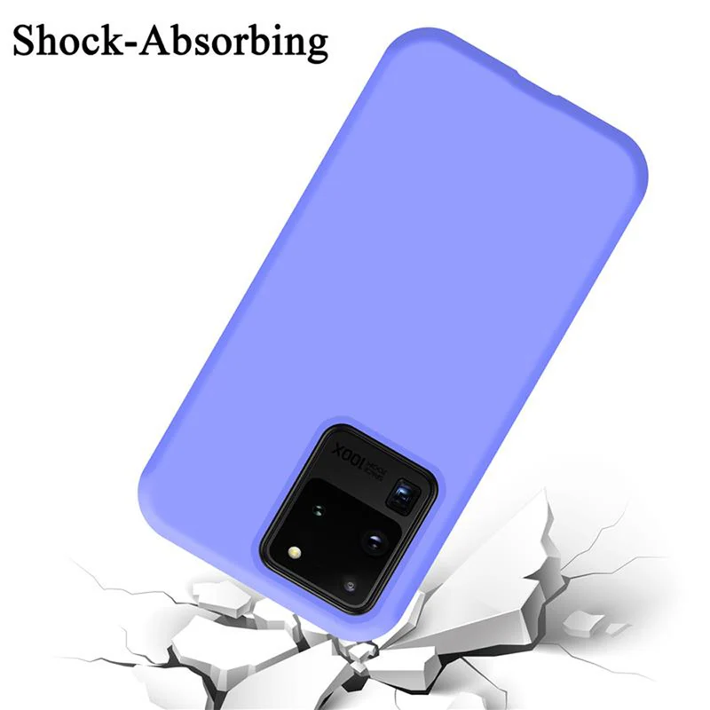 Cadorabo Hülle kompatibel mit Samsung Galaxy S20 ULTRA Schutzhülle aus flexiblem TPU Silikon