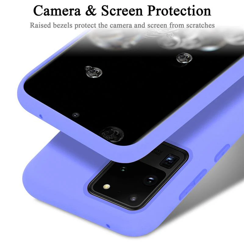 Cadorabo Hülle kompatibel mit Samsung Galaxy S20 ULTRA Schutzhülle aus flexiblem TPU Silikon