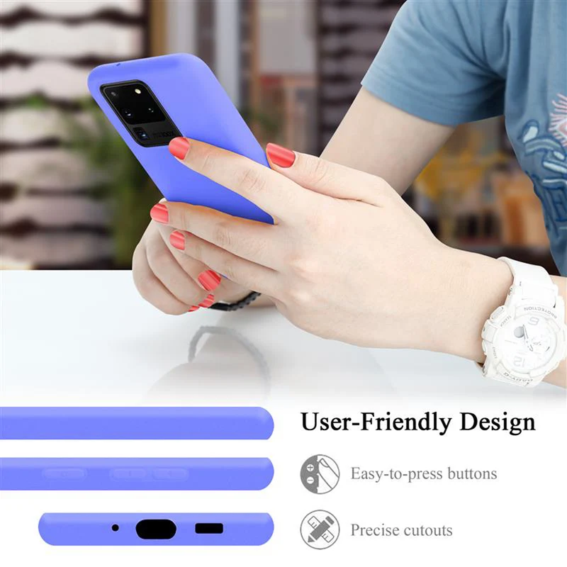 Cadorabo Hülle kompatibel mit Samsung Galaxy S20 ULTRA Schutzhülle aus flexiblem TPU Silikon