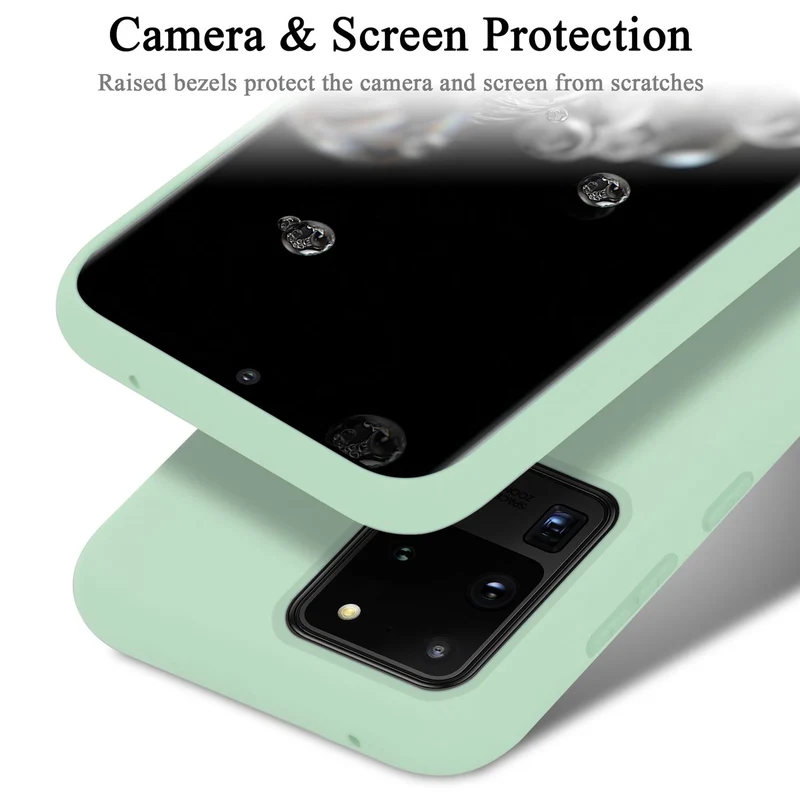 Cadorabo Hülle kompatibel mit Samsung Galaxy S20 ULTRA Schutzhülle aus flexiblem TPU Silikon