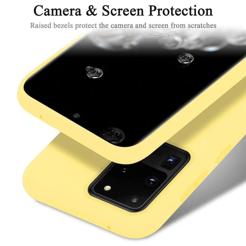 Cadorabo Hülle kompatibel mit Samsung Galaxy S20 ULTRA Schutzhülle aus flexiblem TPU Silikon