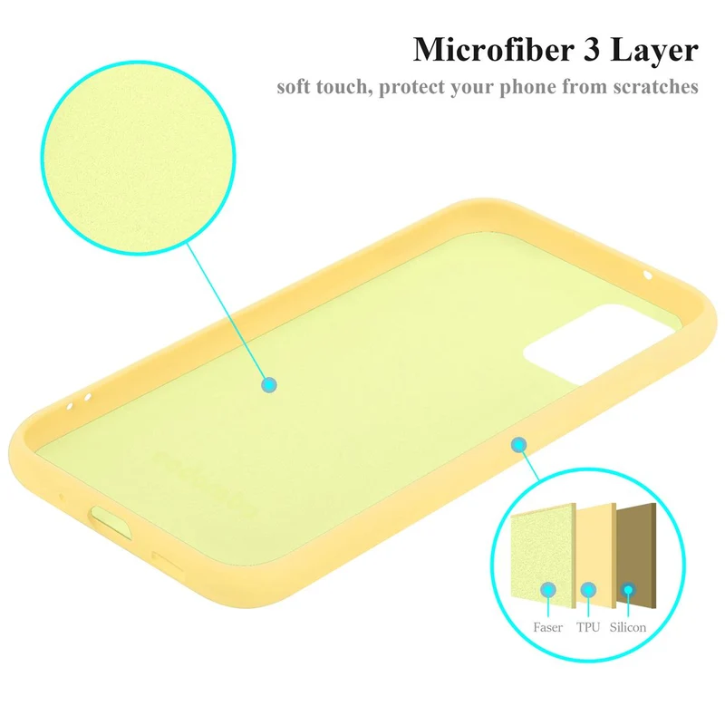 Cadorabo Hülle kompatibel mit Samsung Galaxy S20 PLUS Schutzhülle aus flexiblem TPU Silikon