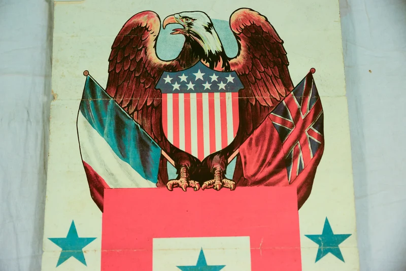 Amerikanisches Familienplakat "Children at war" WW2