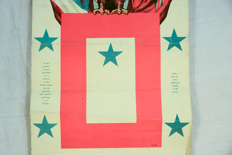 Amerikanisches Familienplakat "Children at war" WW2