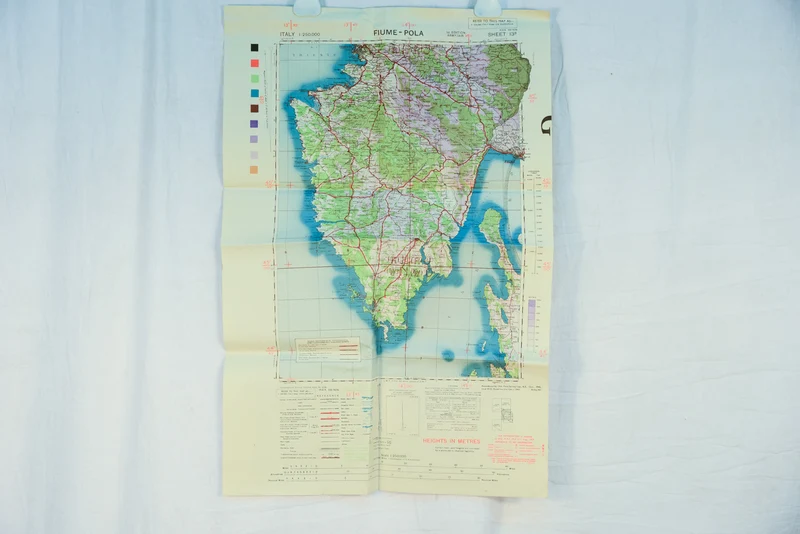 Militärische topografische Karte der US-Armee von 1943