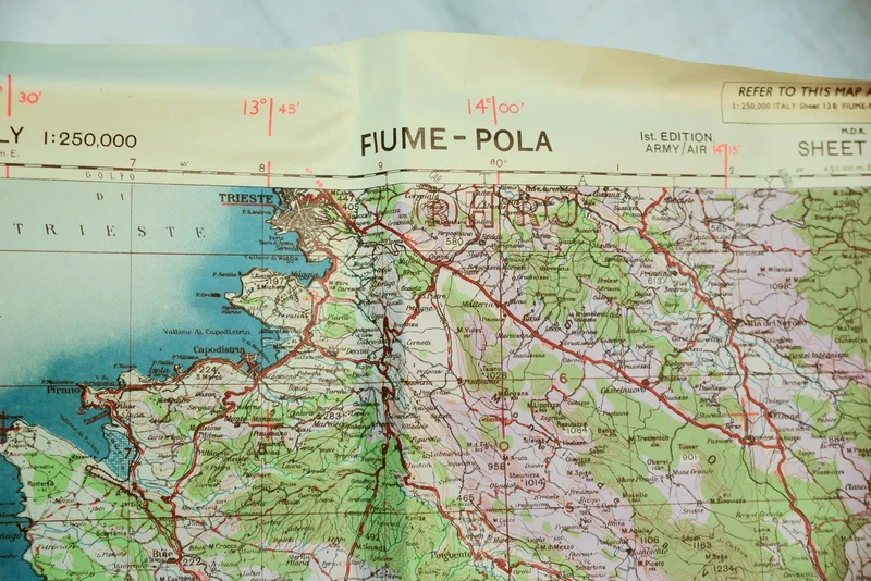 Militärische topografische Karte der US-Armee von 1943