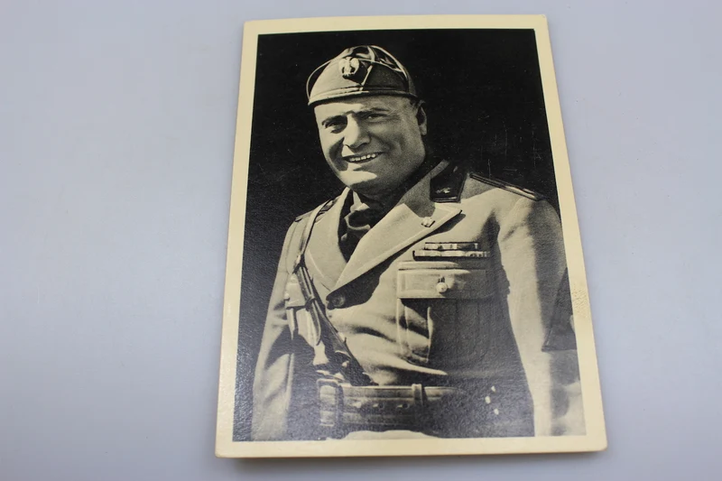 ANC-Postkarte mit Darstellung des Duce Benito Mussolini