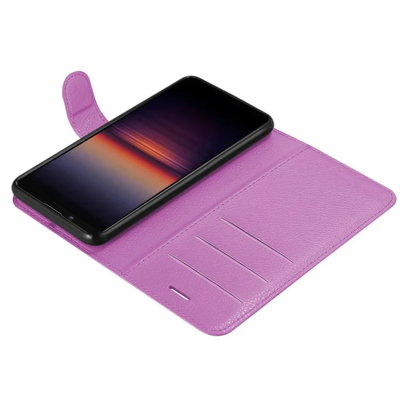 Cadorabo Hülle kompatibel mit Sony Xperia 1 II Schutzhülle mit Magnetverschluss, Standfunktion und Kartenfach