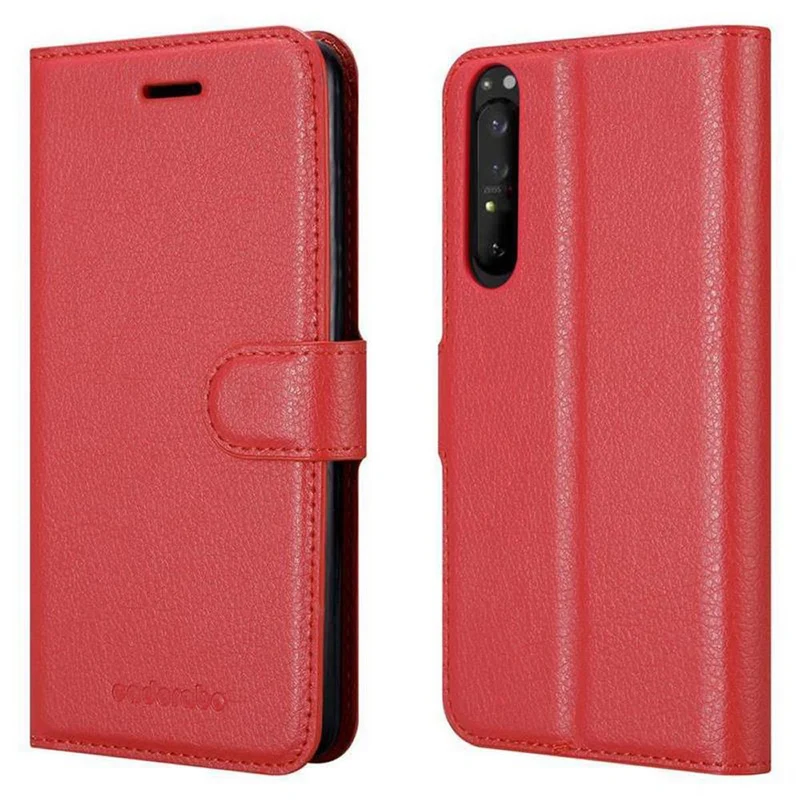 Cadorabo Hülle kompatibel mit Sony Xperia 1 II Schutzhülle mit Magnetverschluss, Standfunktion und Kartenfach