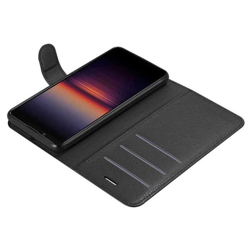 Cadorabo Hülle kompatibel mit Sony Xperia 1 II Schutzhülle mit Magnetverschluss, Standfunktion und Kartenfach