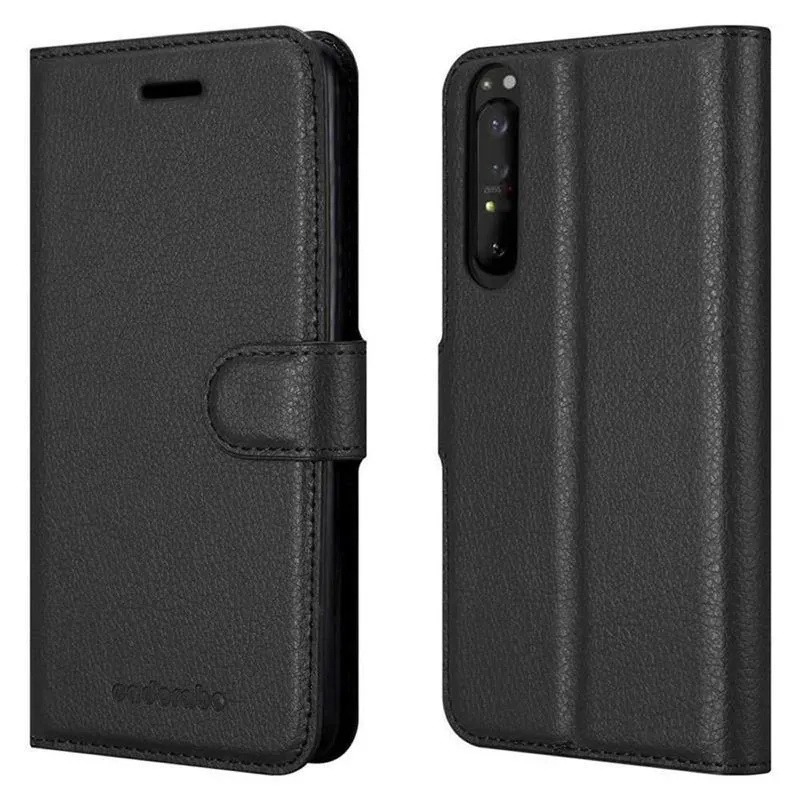 Cadorabo Hülle kompatibel mit Sony Xperia 1 II Schutzhülle mit Magnetverschluss, Standfunktion und Kartenfach