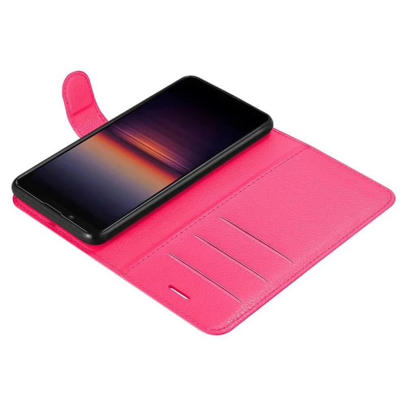 Cadorabo Hülle kompatibel mit Sony Xperia 1 II Schutzhülle mit Magnetverschluss, Standfunktion und Kartenfach
