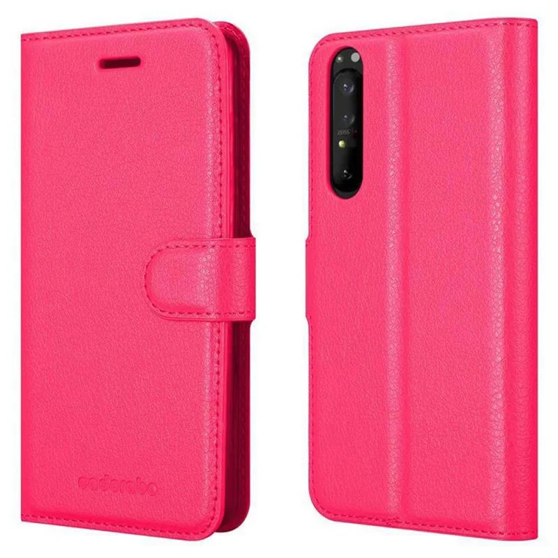 Cadorabo Hülle kompatibel mit Sony Xperia 1 II Schutzhülle mit Magnetverschluss, Standfunktion und Kartenfach