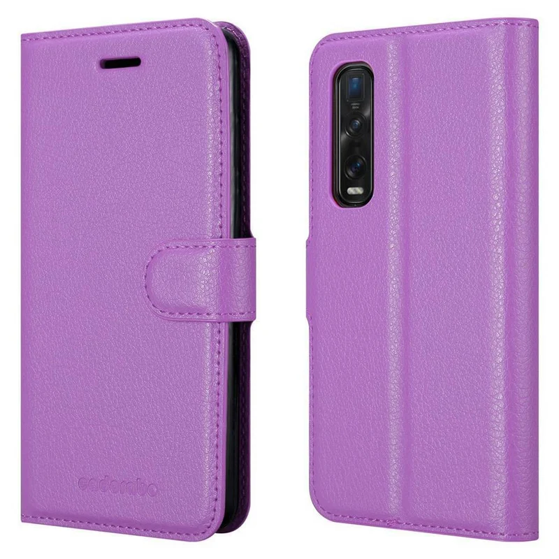 Cadorabo Hülle kompatibel mit Oppo FIND X2 PRO Schutzhülle mit Magnetverschluss, Standfunktion und Kartenfach