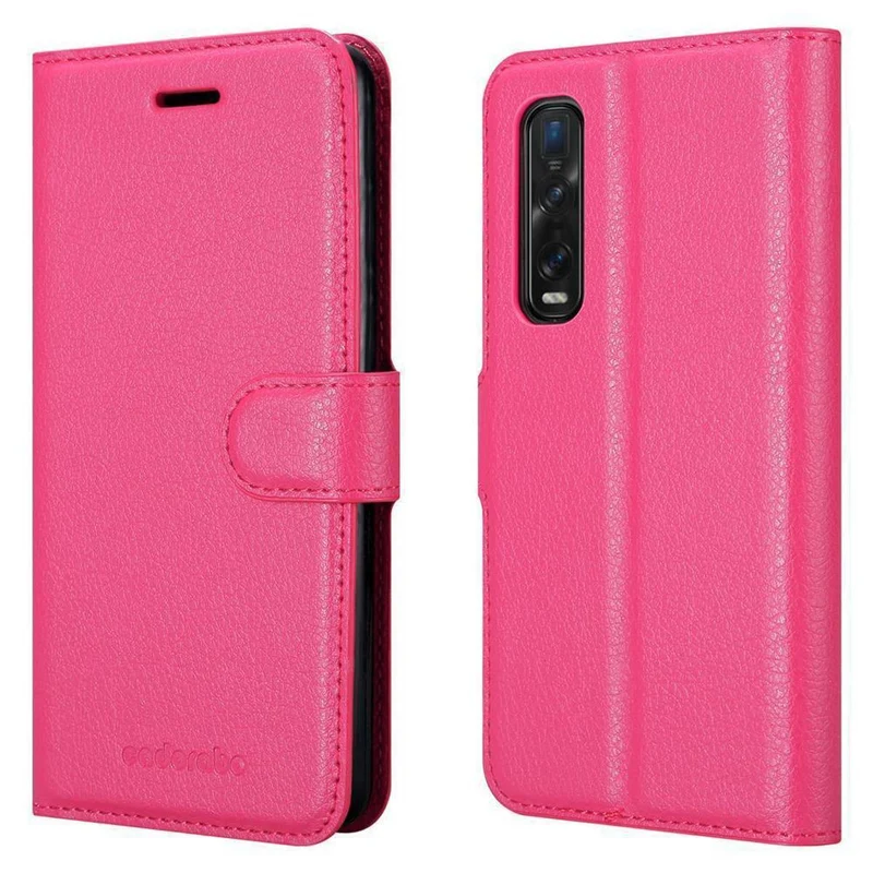 Cadorabo Hülle kompatibel mit Oppo FIND X2 PRO Schutzhülle mit Magnetverschluss, Standfunktion und Kartenfach