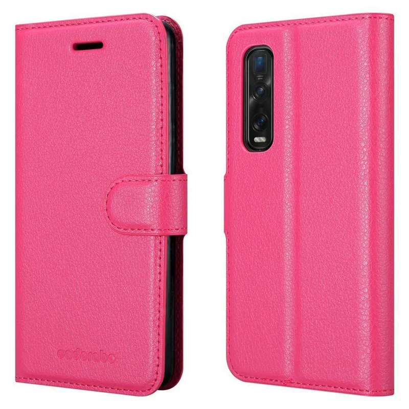 Cadorabo Hülle kompatibel mit Oppo FIND X2 PRO Schutzhülle mit Magnetverschluss, Standfunktion und Kartenfach