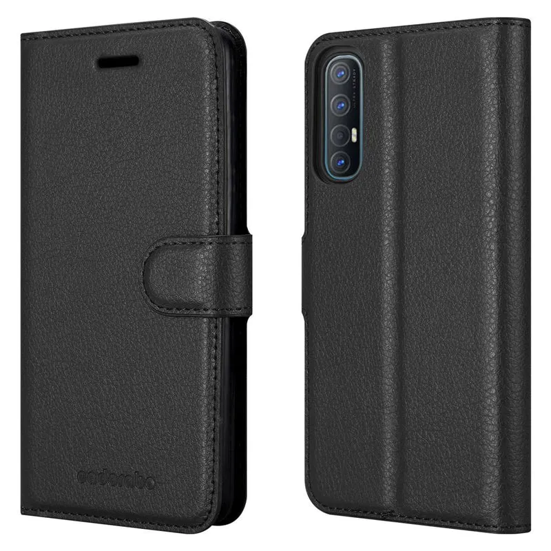 Cadorabo Hülle kompatibel mit Oppo FIND X2 NEO Schutzhülle mit Magnetverschluss, Standfunktion und Kartenfach