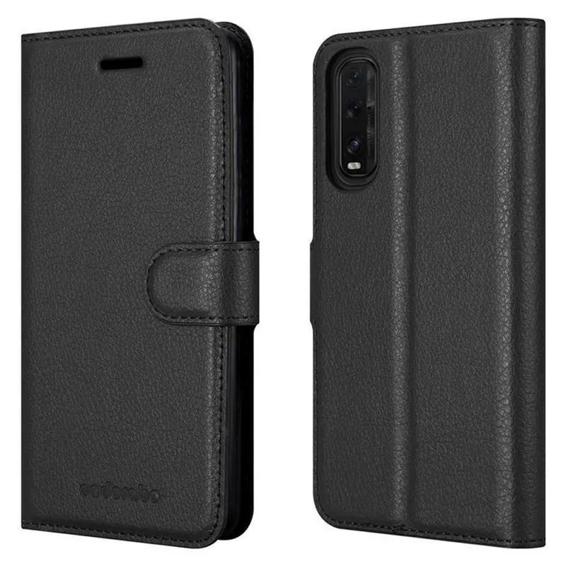 Cadorabo Hülle kompatibel mit Oppo FIND X2 Schutzhülle mit Magnetverschluss, Standfunktion und Kartenfach