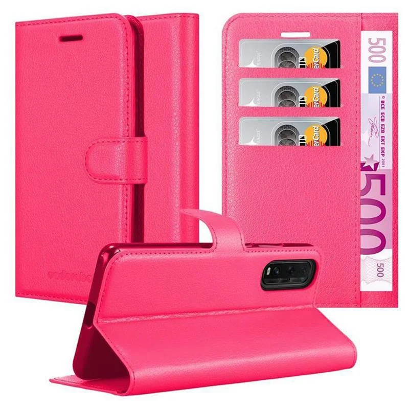 Cadorabo Hülle kompatibel mit Oppo FIND X2 Schutzhülle mit Magnetverschluss, Standfunktion und Kartenfach