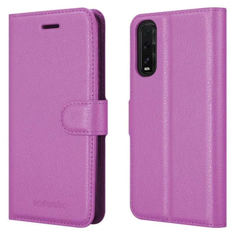 Cadorabo Hülle kompatibel mit Oppo FIND X2 Schutzhülle mit Magnetverschluss, Standfunktion und Kartenfach