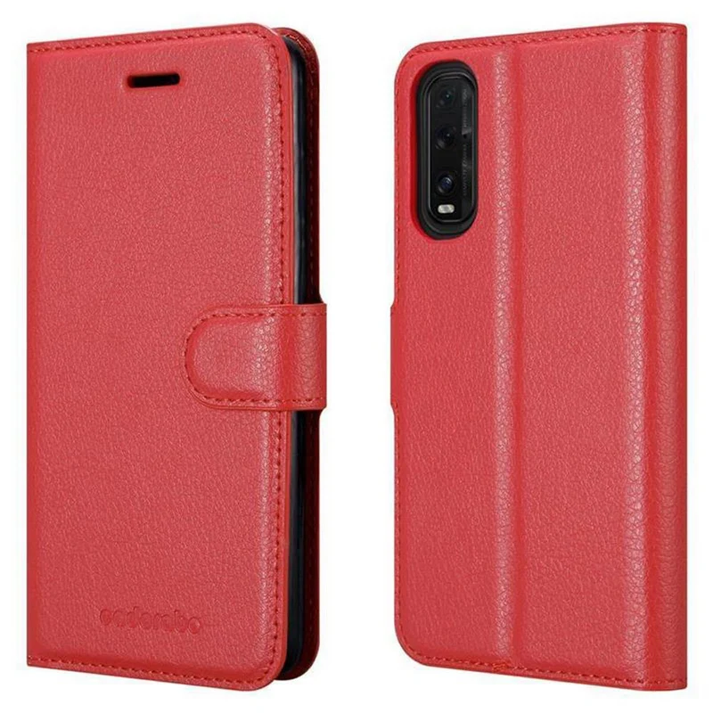 Cadorabo Hülle kompatibel mit Oppo FIND X2 Schutzhülle mit Magnetverschluss, Standfunktion und Kartenfach